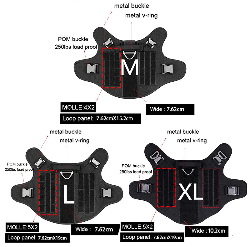 K9 Commando - Tactical Dog Harness & Leash Set