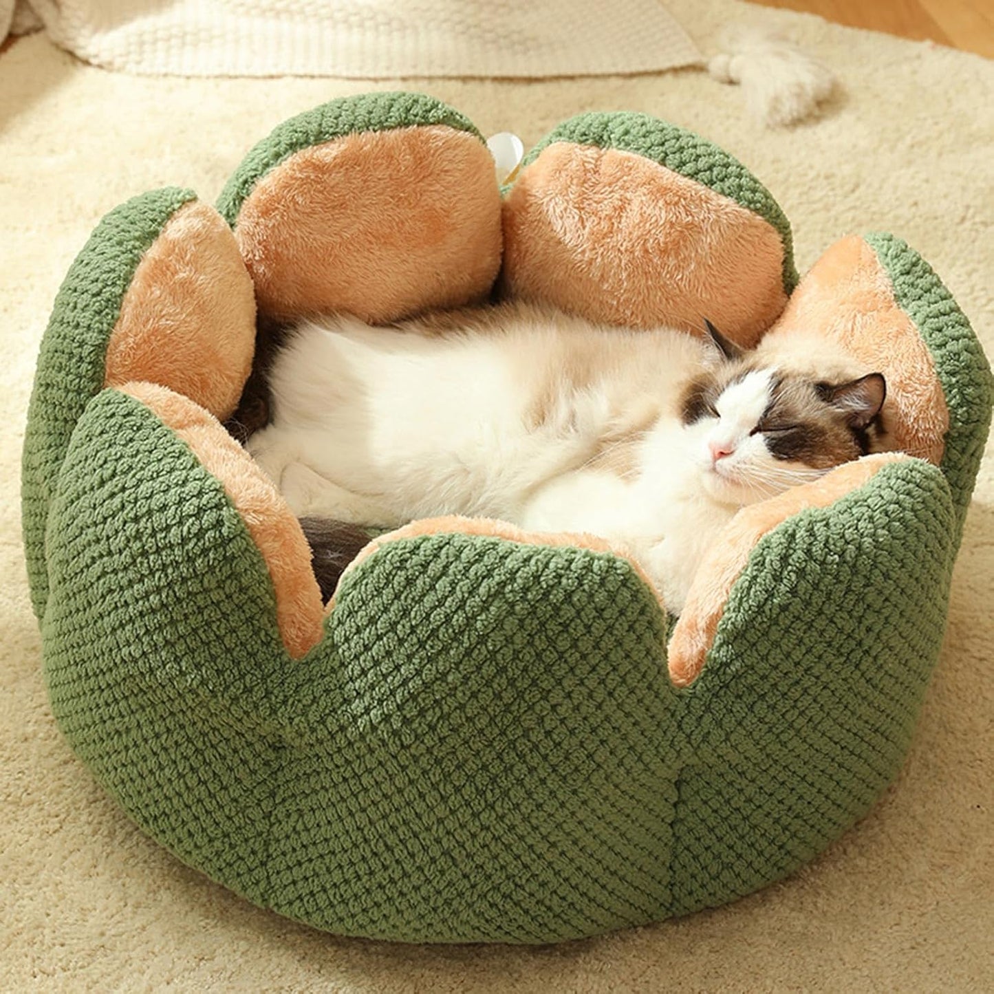 CozyBloom Cat Bed