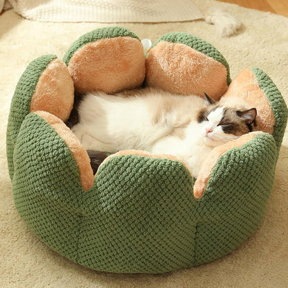 CozyBloom Cat Bed