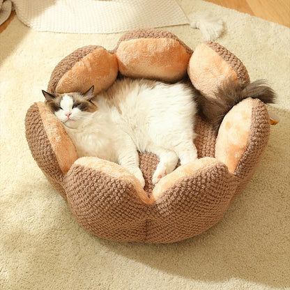 CozyBloom Cat Bed