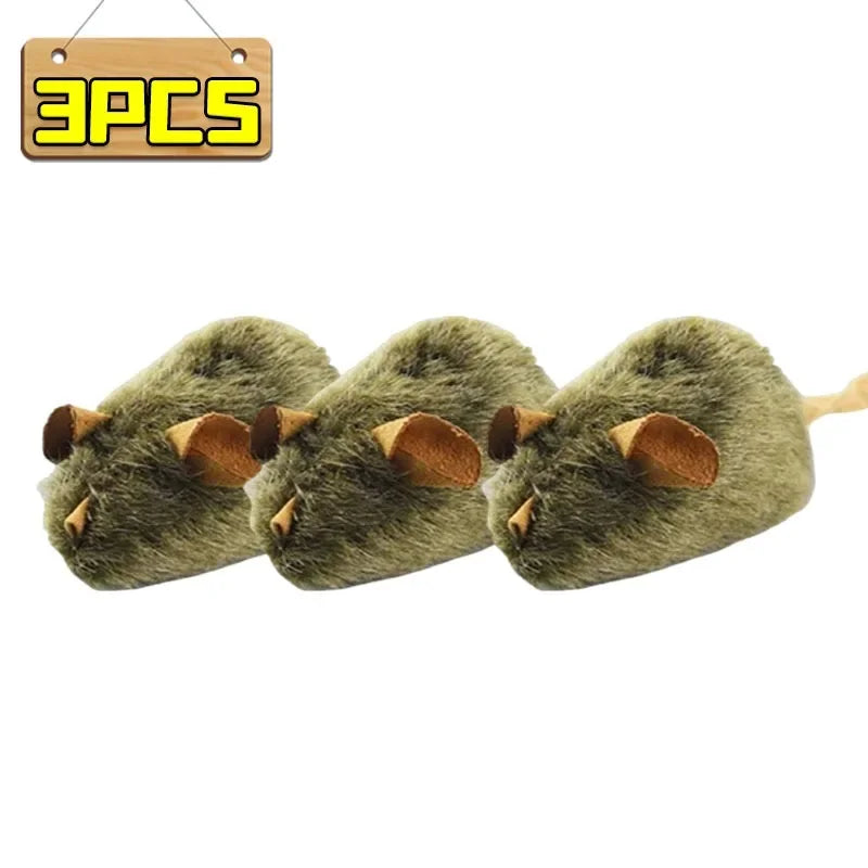 Squeaky Mouse Plush Toy