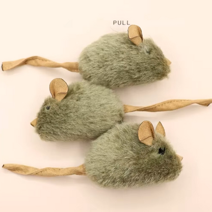 Squeaky Mouse Plush Toy