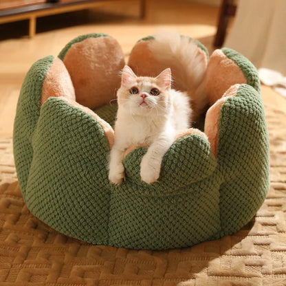 CozyBloom Cat Bed