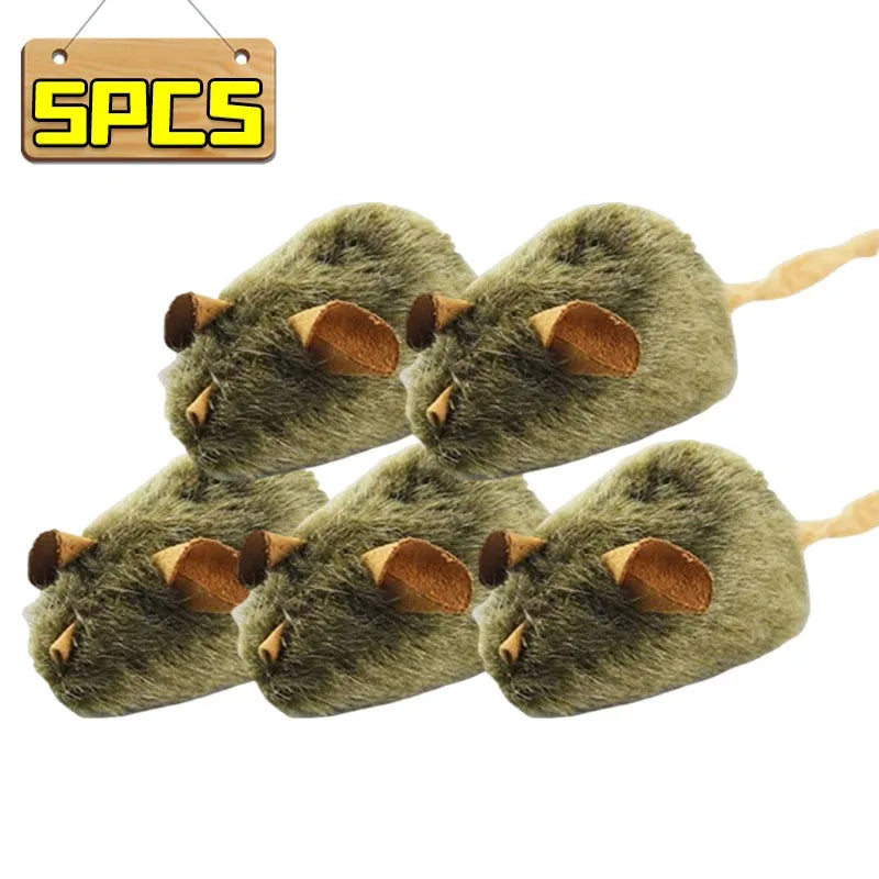 Squeaky Mouse Plush Toy