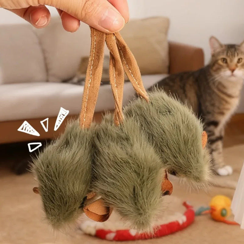 Squeaky Mouse Plush Toy