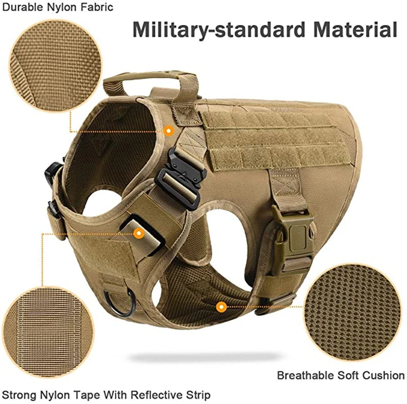 K9 Commando - Tactical Dog Harness & Leash Set