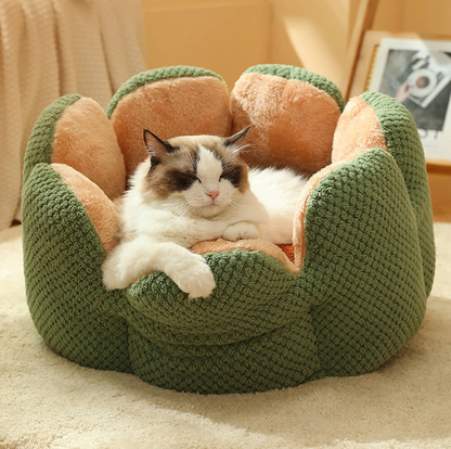 CozyBloom Cat Bed